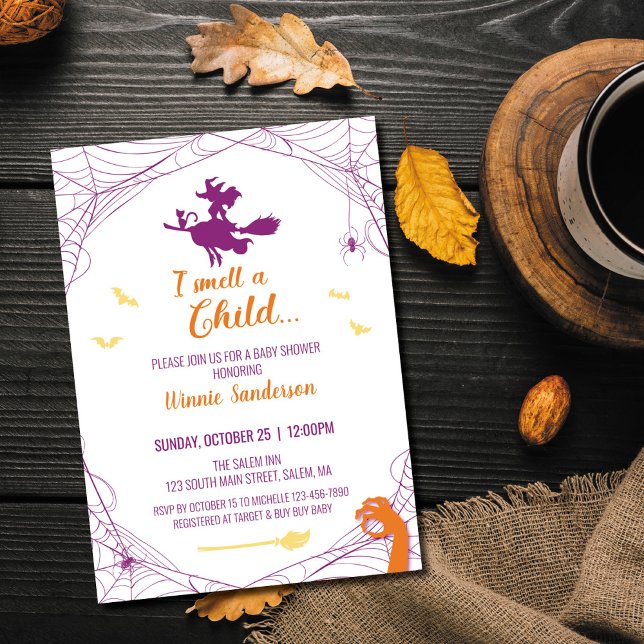 Hocus Pocus Baby Shower Einladung (Von Creator hochgeladen)