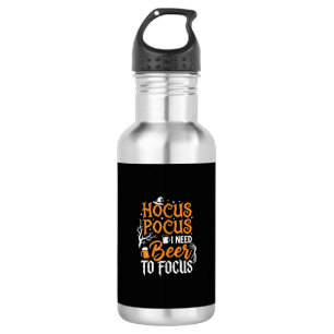 Hocus Pocus Bier Halloween Design_1 Edelstahlflasche
