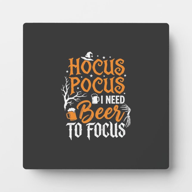 Hocus Pocus Bier Halloween Design_1 Fotoplatte (Vorderseite)