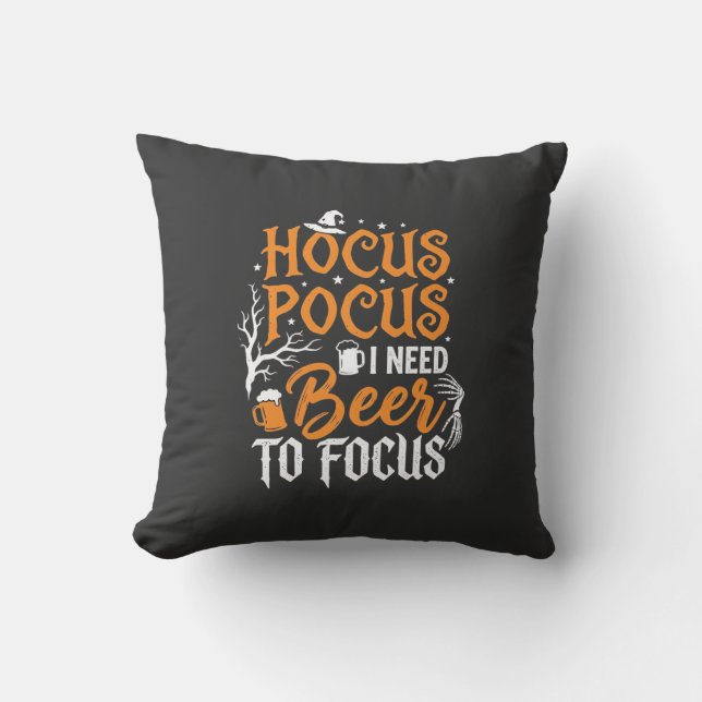 Hocus Pocus Bier Halloween Design_1 Kissen (Vorderseite)