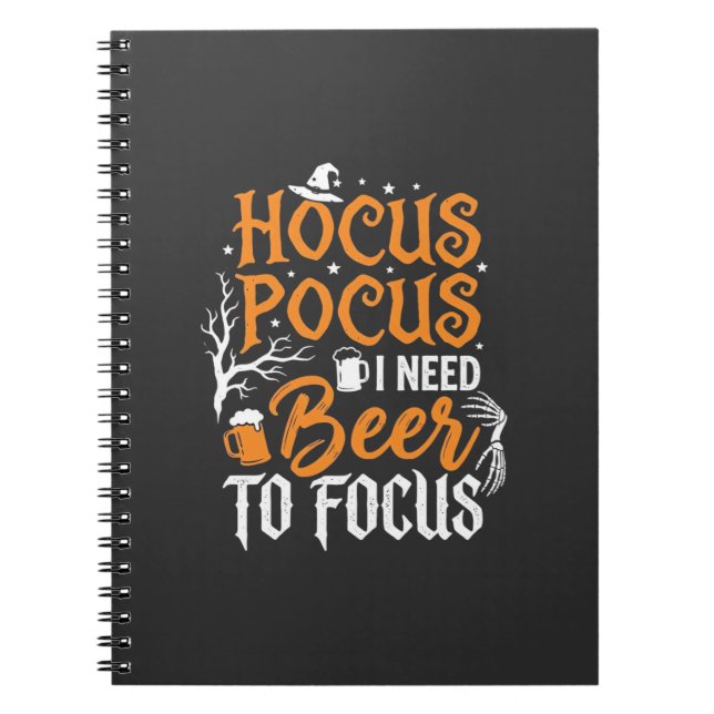 Hocus Pocus Bier Halloween Design_1 Notizblock (Vorderseite)