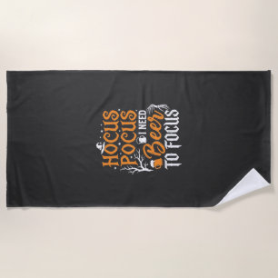 Hocus Pocus Bier Halloween Design_1 Strandtuch