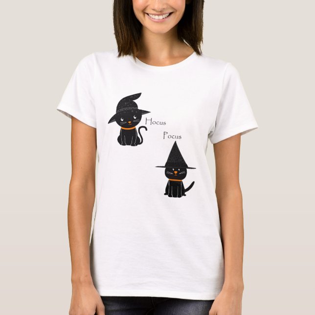 Hocus Pocus Black Cats T-Shirt (Vorderseite)