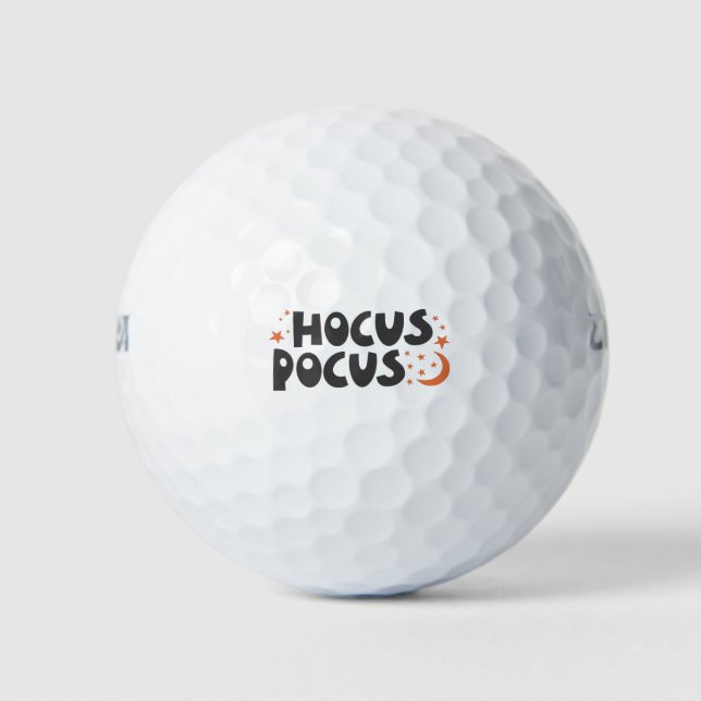 Hocus Pocus cat pumphalloween spooky Golfball (Vorderseite)