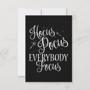 Hocus Pocus Everybody Focus Lehrer Karte
