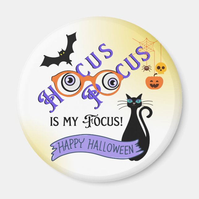 Hocus Pocus Focus Halloween Magnet (Vorne)