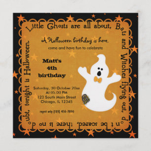 Hocus Pocus Ghost Birthday Einladung