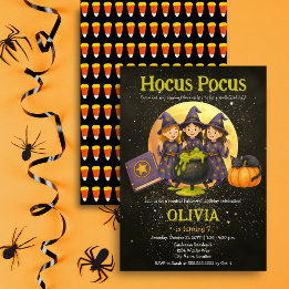 Hocus Pocus Halloween Geburtstagsfeier Einladung