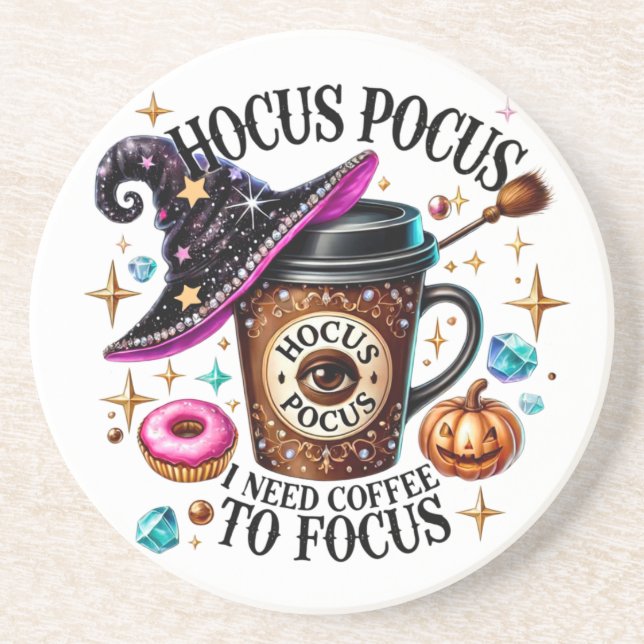 Hocus Pocus Halloween Getränkeuntersetzer (Vorne)