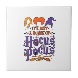 Hocus Pocus Halloween Hexen Kessel Besen Katze M Fliese