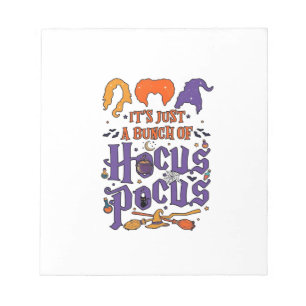 Hocus Pocus Halloween Hexen Kessel Besen Katze M Notizblock