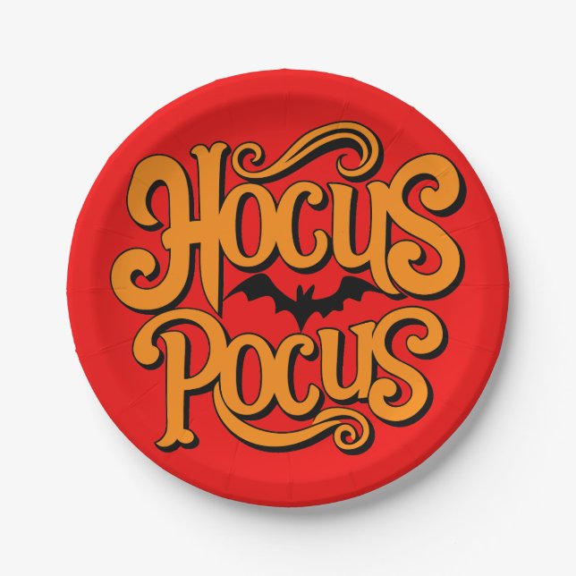 Hocus Pocus Halloween Pappteller (Vorderseite)