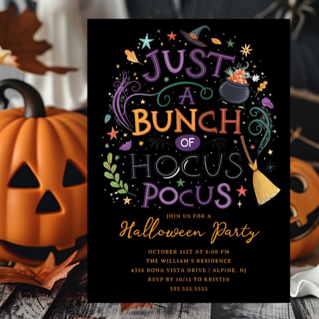 Hocus Pocus Halloween-Party Einladung (Von Creator hochgeladen)
