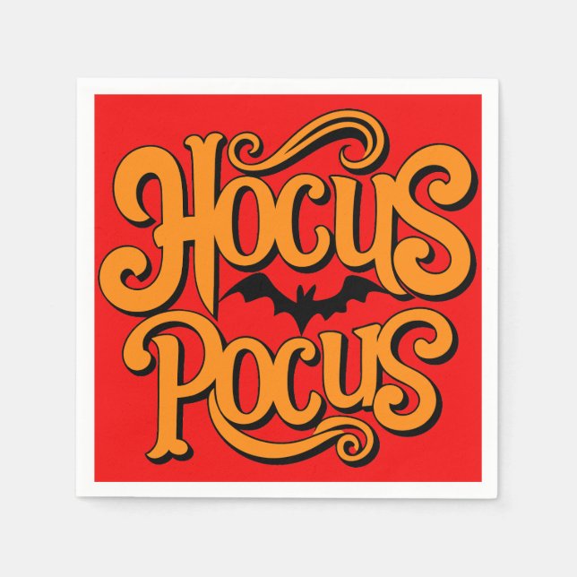 Hocus Pocus Halloween Serviette (Vorderseite)