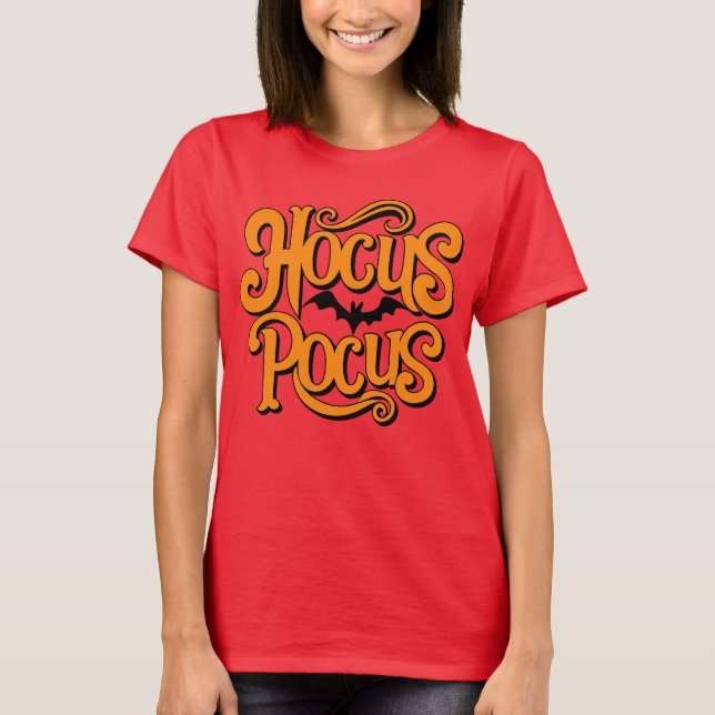 Hocus Pocus Halloween T-Shirt (Vorderseite)