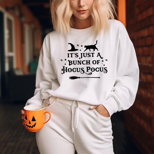 Hocus Pocus Halloween Zitat Frauengrau Sweatshirt (Von Creator hochgeladen)