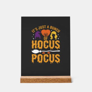 Hocus Pocus Hexe Halloween Vektor Design Acrylschild