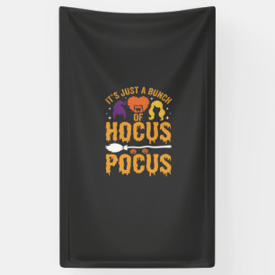 Hocus Pocus Hexe Halloween Vektor Design Banner