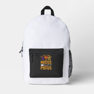 Hocus Pocus Hexe Halloween Vektor Design Bedruckter Rucksack