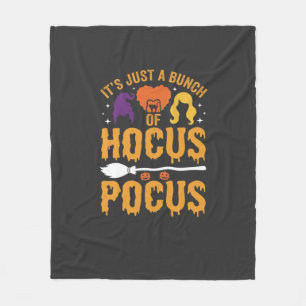 Hocus Pocus Hexe Halloween Vektor Design Fleecedecke