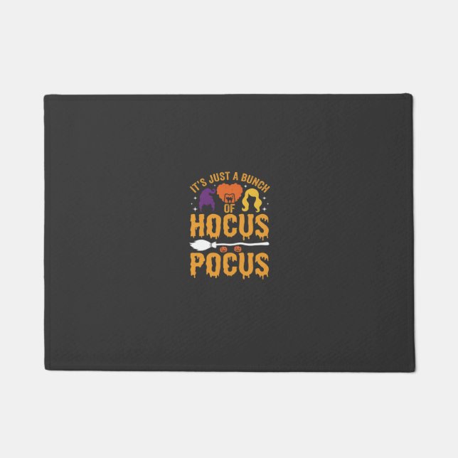 Hocus Pocus Hexe Halloween Vektor Design Fußmatte (Vorderseite)