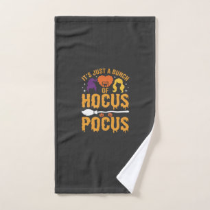 Hocus Pocus Hexe Halloween Vektor Design Handtuch