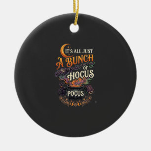Hocus Pocus Hexenbesen schwarze Katze Magischer Ke Keramik Ornament