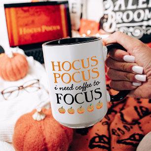 Hocus Pocus I brauche Kaffee zum Fokus Tasse