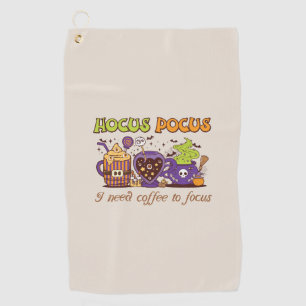 Hocus Pocus - Ich brauche Kaffee, um mich zu fokus Golfhandtuch