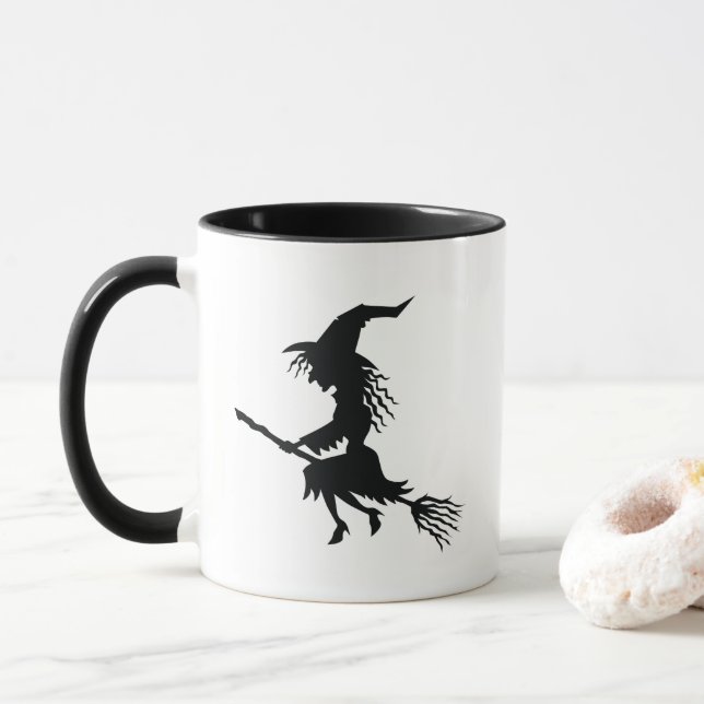 Hocus pocus Ich brauche Kaffee zum Fokus HexenHall Tasse (Mit Donut)