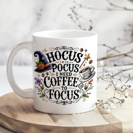 "Hocus Pocus Ich brauche Kaffee zum Fokussieren" Jumbo-Tasse