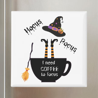 Hocus Pocus Ich brauche Kaffee zum Fokussieren Lus Magnet