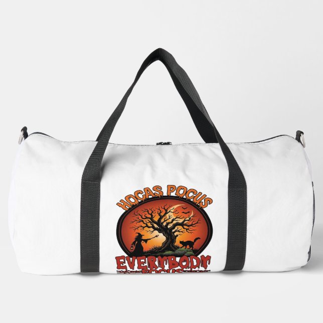 Hocus Pocus Jeder Konzentriert sich Spukbaum Hexen Duffle Bag (Vorderseite)