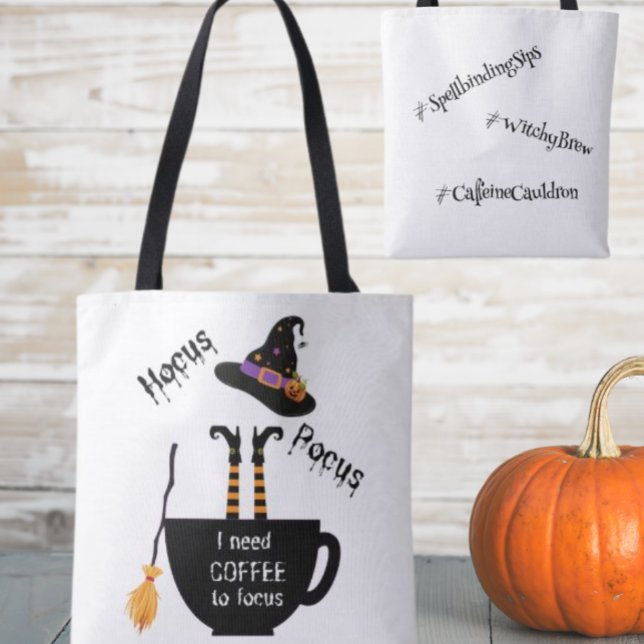 Hocus Pocus Kaffee zu fokussierter Halloween-Tasch (Von Creator hochgeladen)