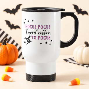 Hocus Pocus Kaffee zum Fokus Lila Halloween Reisebecher