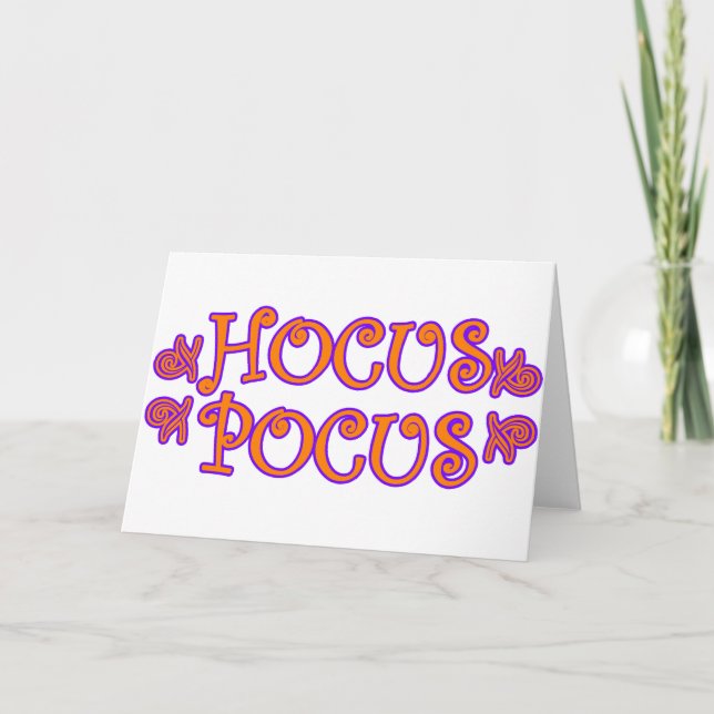 Hocus Pocus Karte (Vorderseite)