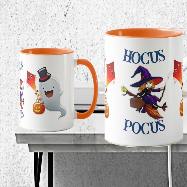 Hocus Pocus Magic Broom Witz Boo Halloween-Party Tasse (Hocus Pocus Witch Mug)