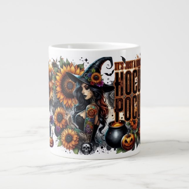 “Hocus Pocus Magic Vibes” Jumbo-Tasse (Vorderseite)