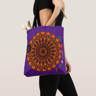 Hocus Pocus Mandala Halloween Tote Bag - Hand-Zeic
