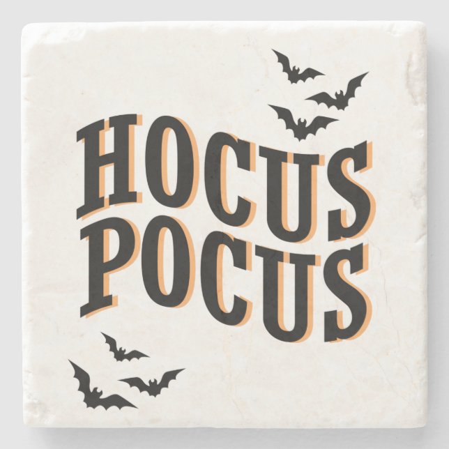 Hocus Pocus Niedliche Hexen Halloween Steinuntersetzer (Vorderseite)
