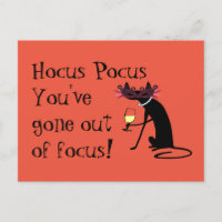 Hocus Pocus Out of Focus Halloween Wine Quote