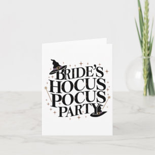 Hocus Pocus Party Chelorette Halloween 1 Karte
