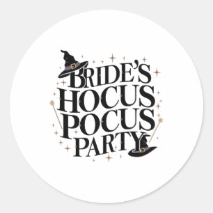 Hocus Pocus Party Chelorette Halloween 1 Runder Aufkleber