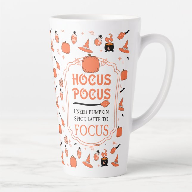 Hocus Pocus Pumpkin GewürzLatte zum Fokus fallen Milchtasse (Rechts)
