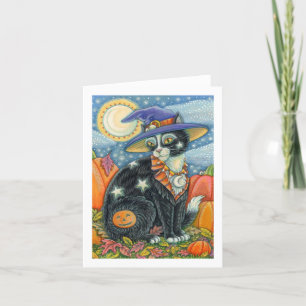 HOCUS POCUS SCHWARZE KATZKRAFT, MAUSHALLOWEE Leere Karte