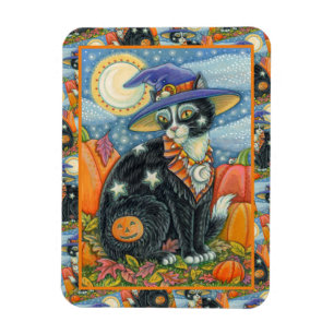 HOCUS POCUS SCHWARZE KATZKRAFT UND MAUSHALLOWEE MAGNET