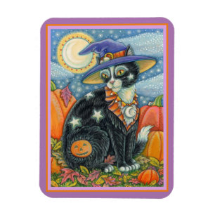 HOCUS POCUS SCHWARZE KATZKRAFT UND MAUSHALLOWEE MAGNET