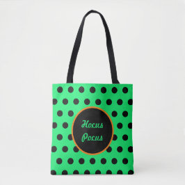 Hocus Pocus Tote Bag (Neon Green & Black)