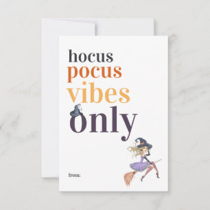 Hocus Pocus Vibes Nur Halloween Hexenkunde Mitteilungskarte