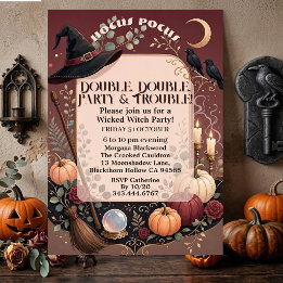 Hocus Pocus Whimsicaler Hut Zauberhexe Verzauberte Einladung